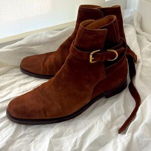 Ralph Lauren Purple Label Leather (Suede) Ankle Boot (Tobacco) Size 9